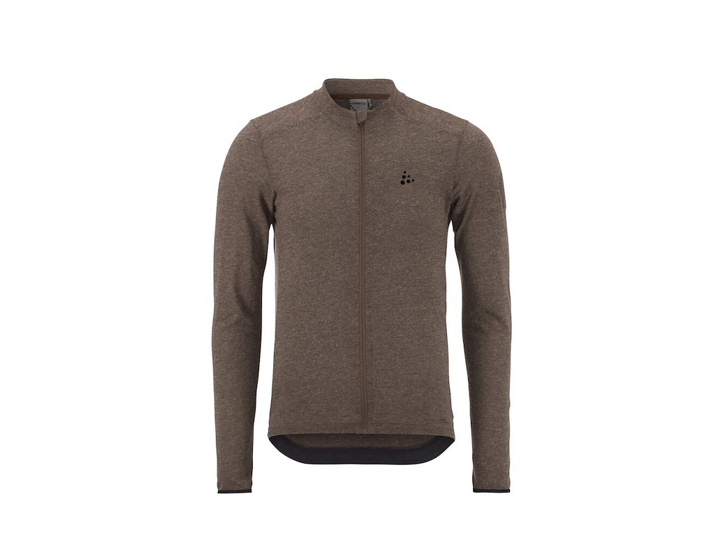 CRAFT Core Bike Essence wool Ls Jersey - Cyketrøje - Lange ærmer - Herre - Prune