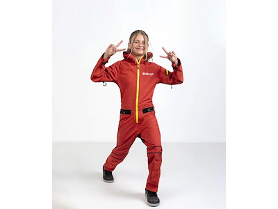 Dirtlej Dirtsuit Kid Edition - Heldragt - Rød/Gul