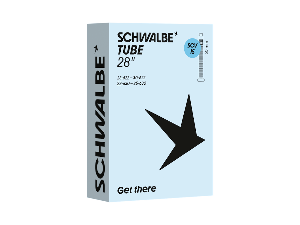 Schwalbe slange 28" (23/30-622/630) med 60mm SCV Clik ventil - SCV15