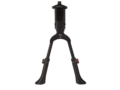 Pathtaker - Støtteben - Dobbelt - Justerbar - Velegnet til elcykel - Stål - Sort