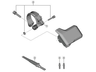 Shimano Steps holder B 35mm til computer model SC-EM800