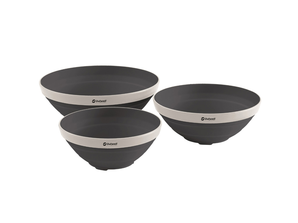 Outwell Collaps Bowl Set - Foldbar skål - Sort thumbnail