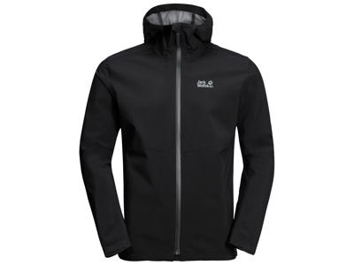 Jack Wolfskin Skaljakke - Hr. - Sort - 100% Recycling