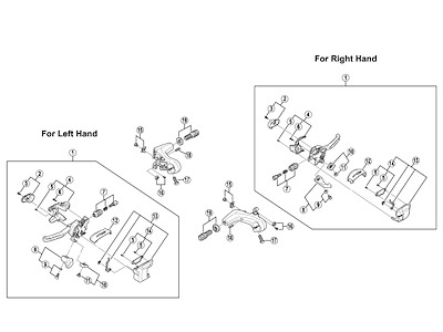 Shimano Deore LX dæksel højre til skiftegreb ST-M580