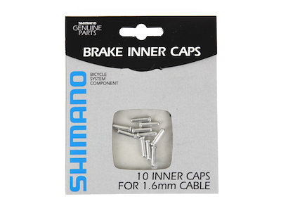 Shimano ende kappe for bremsewire 1,6mm - 10 stk.