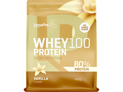 LinusPro Whey100 - Vanilje - 400g