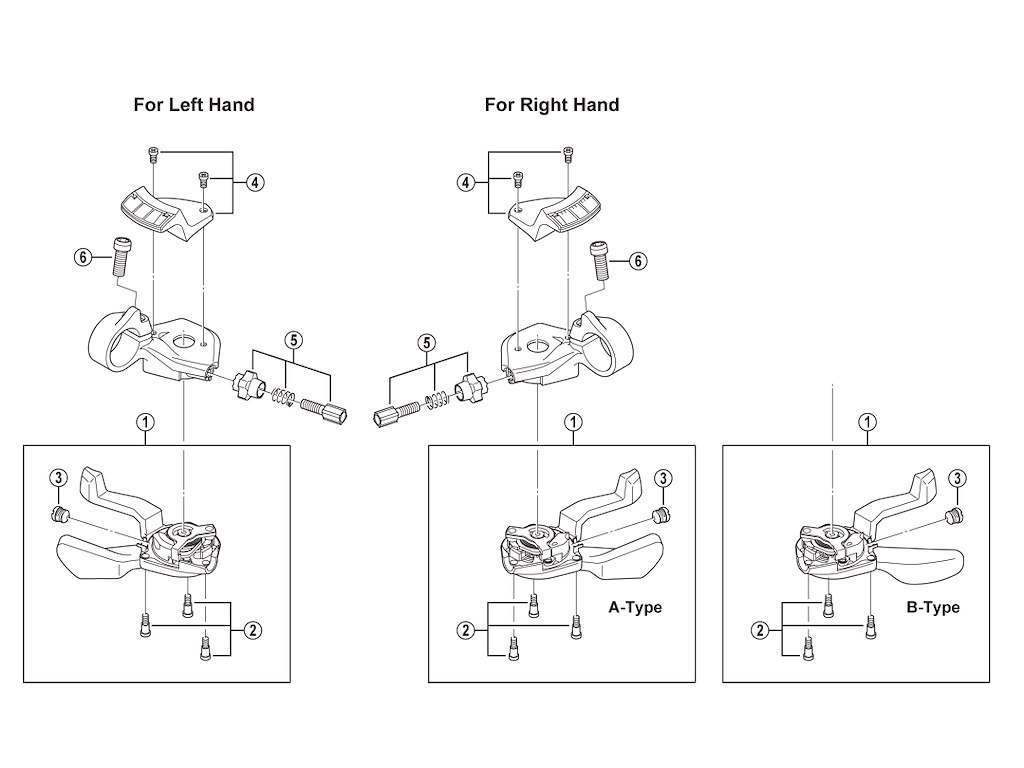 Shimano indikator unit venstre til SL-R440