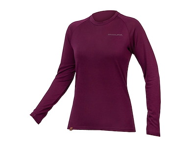 Endura Womens Baabaa Bland LS Baselayer - Baselayer - Aubergine 