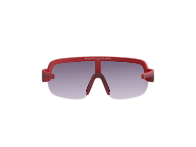 POC Aim Cykelbriller - Prismane Red/Clarity Road/Silver Mirror