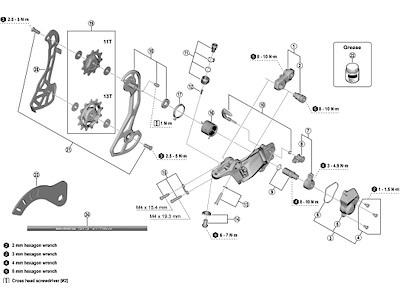 Shimano GRX inderplade til bagskifter model RD-RX820