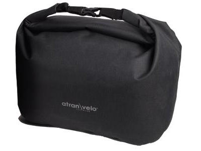 Atran Velo - Travel - Vandtæt cykeltaske - 22 liter - Sort/grå
