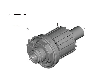 Shimano Nexus navindsats til Dymano nav model DH-UR708-3D Sort