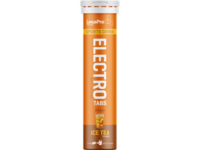 LinusPro Elektrolyt Tabs - Ice Tea med Koffein - 20 tabs
