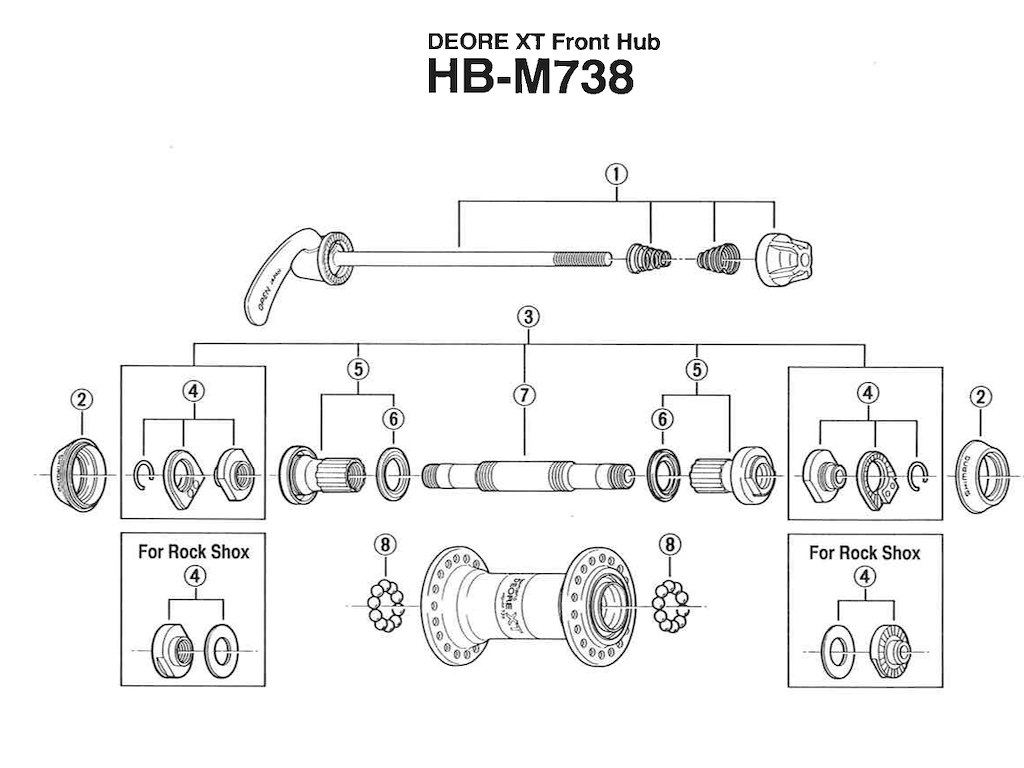 Shimano konus 11 x 30 til fornav HB-M738/M751/