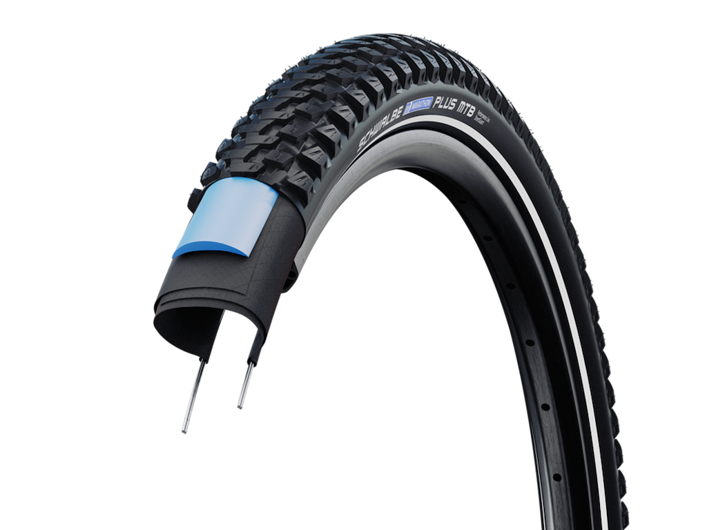 Schwalbe Marathon Plus MTB - Addix Smart DualGuard - Tråddæk med refleks