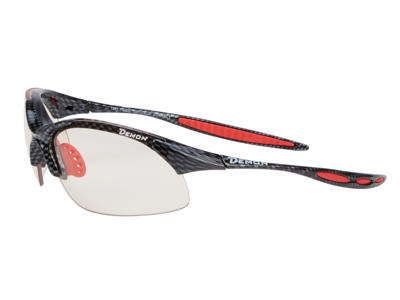 Demon 832 - Løbe- og cykelbrille med fotokromisk linse - Carbon look