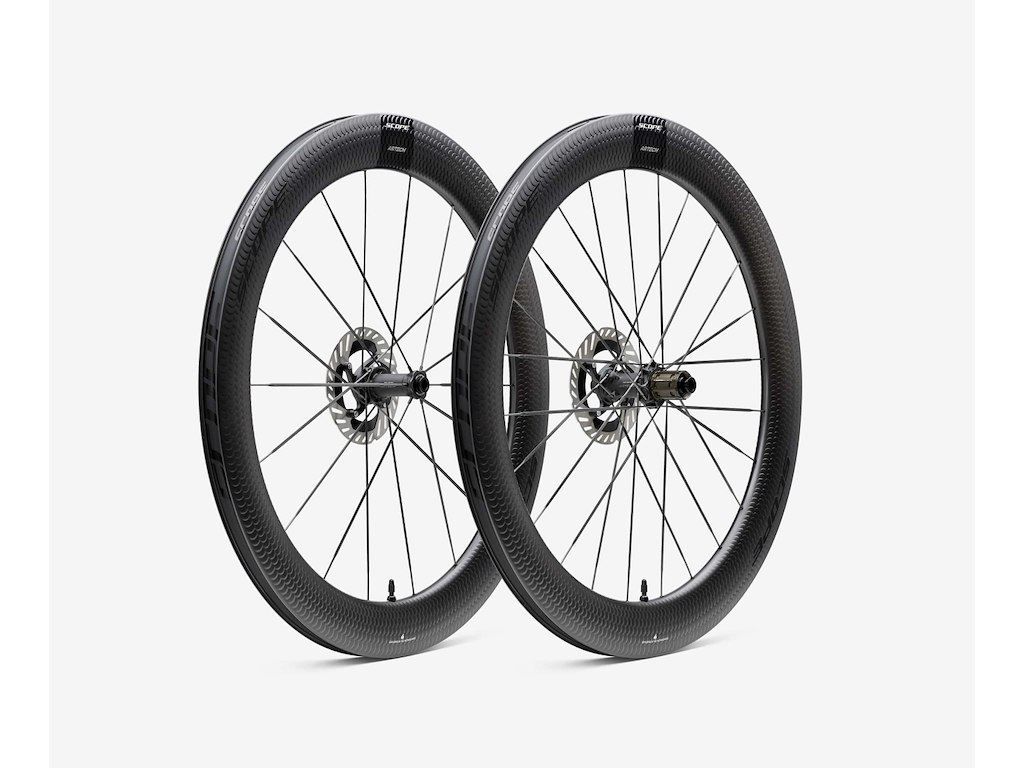 Scope Artech 6 Disc hjulsæt Carbon CeramicSpeed lejer 700c 65mm fælg og Sram XDR body - Black decals