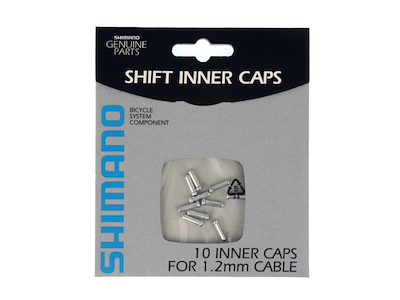 Shimano ende kappe for gearwire 1,1 eller 1,2 mm - 10 stk.