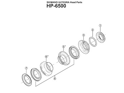 Shimano konus nedre til HP-6500