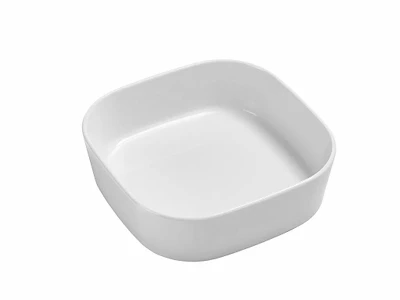 Gratinfad 24x24x7 cm. HVID Porcelæn
