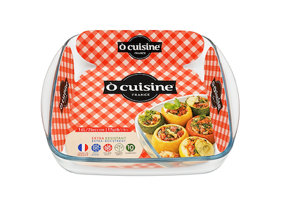 Gratinfad firk 22x25 cm Klar