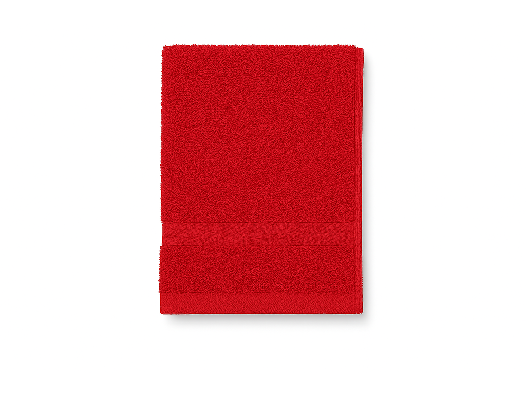 Gæstehåndklæde frotté RØD 30 x 50 cm