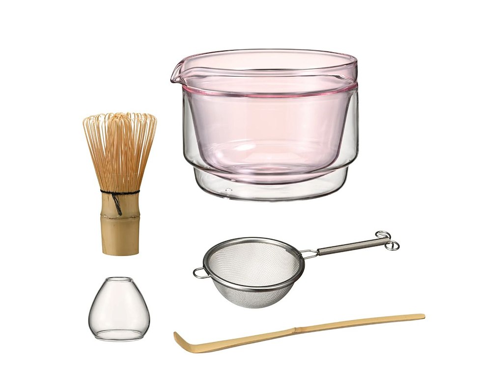 Hario Matcha Tea Set Pink