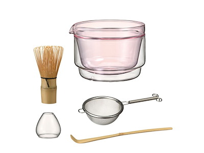 Hario Matcha Tea Set Pink