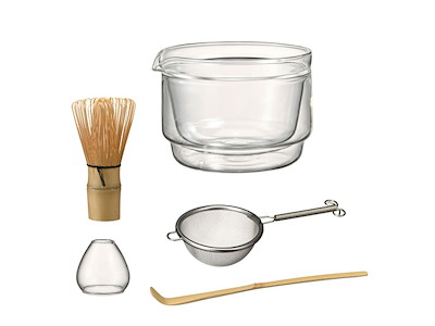 Hario Matcha Tea Set Transparent