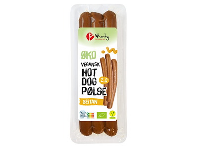 Wheaty vegansk hotdog pølse 8x150g