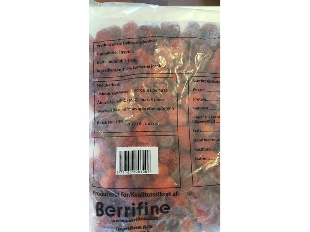 Jordbær 10kg FROST Joe EG.