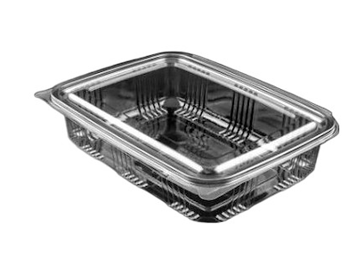 Salatbakke m/låg - 1250ml, 100stk