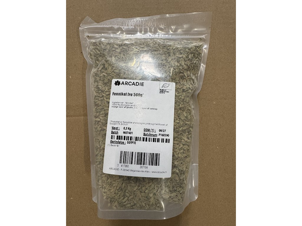 Fennikelfrø 500g Arcadie TR