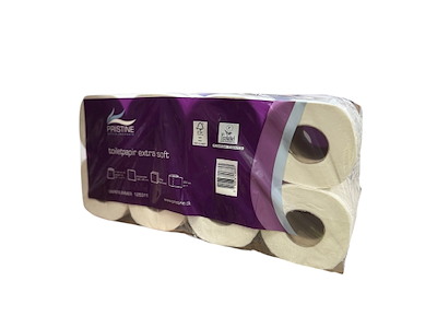 Toiletpapir, 2-lags, 8 ruller