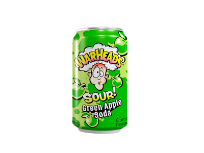 Warheads Sour! Green Apple Soda 330 ml
