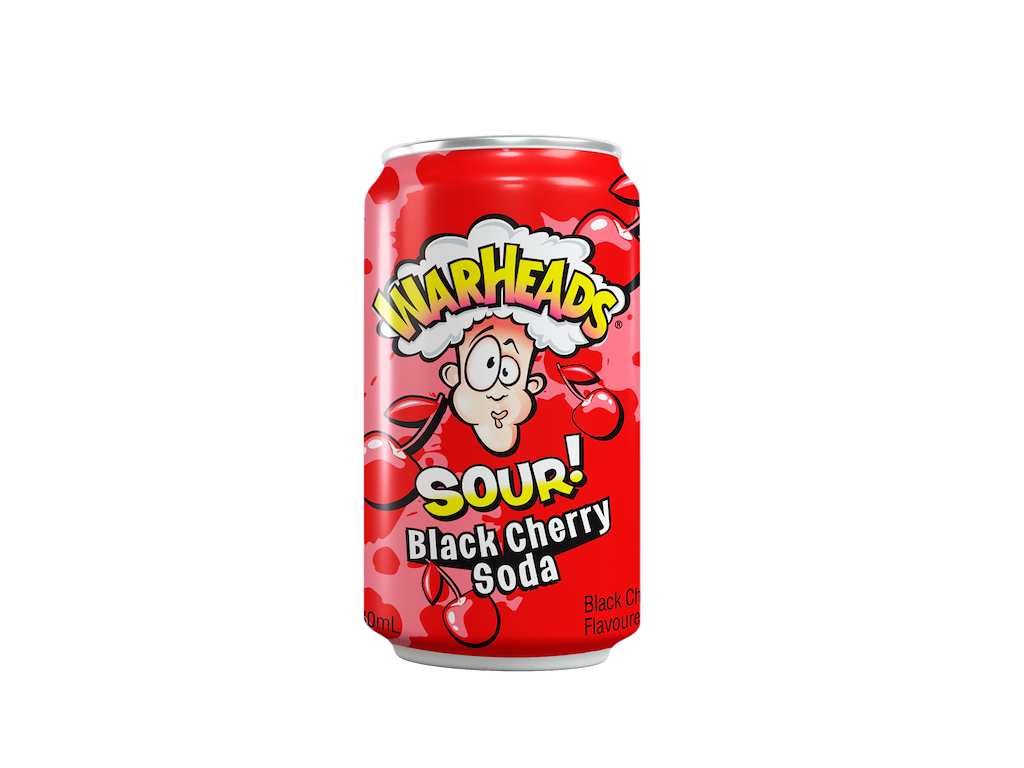 Warheads Sour! Black Cherry Soda 330 ml