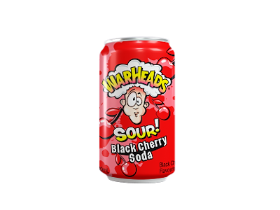 Warheads Sour! Black Cherry Soda 330 ml