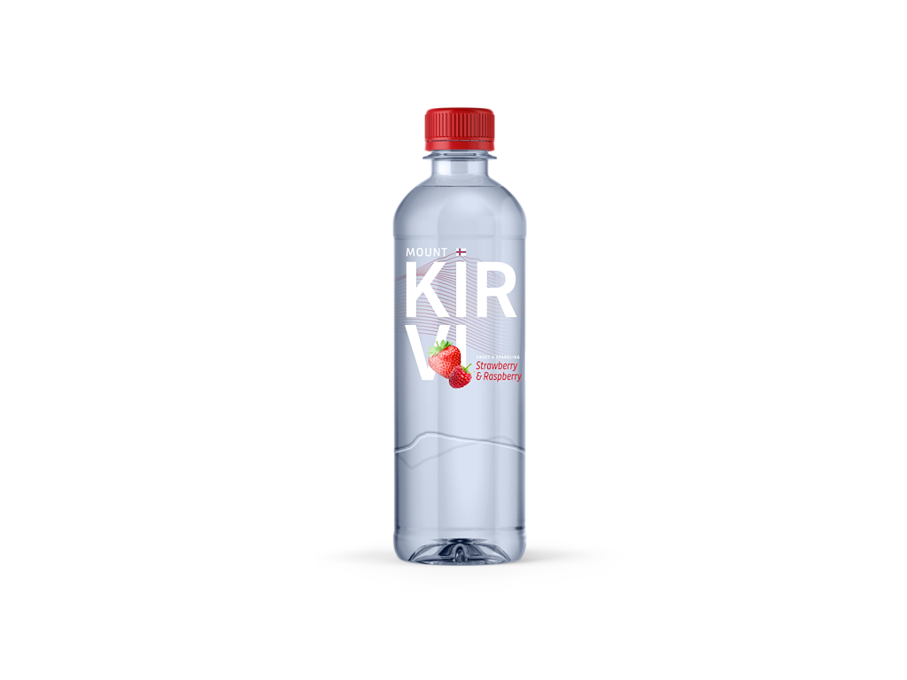 Kirvi Sweet & Sparkling Strawberry & Raspberry 500 ml