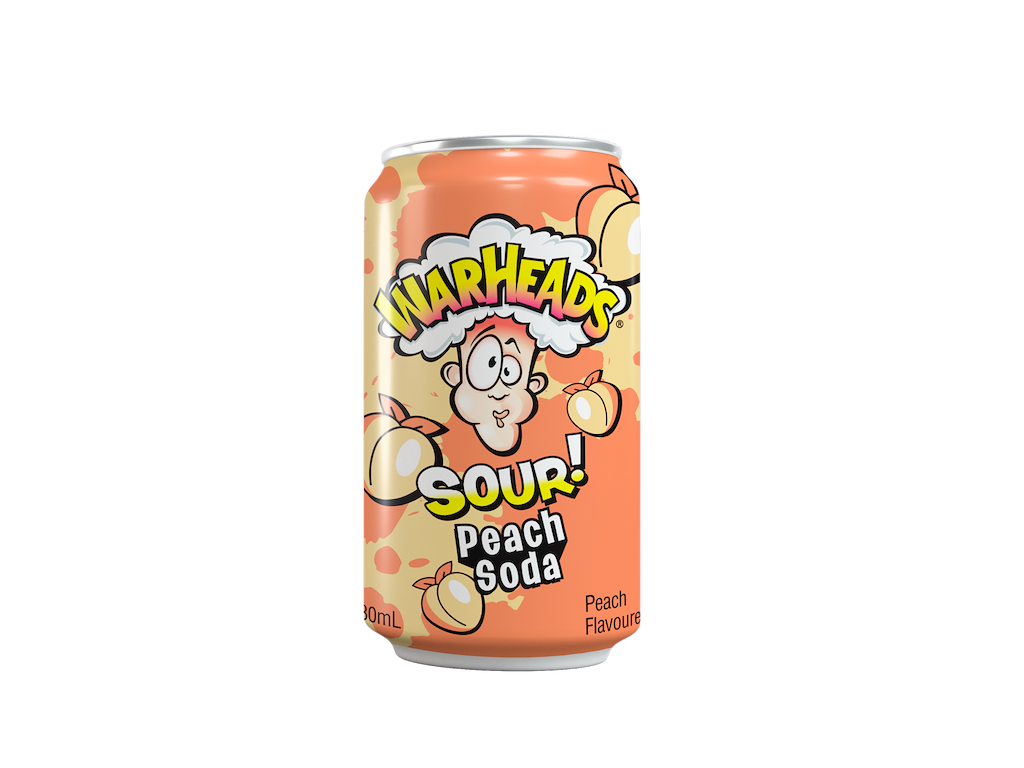 Warheads Sour! Peach Soda 330 ml