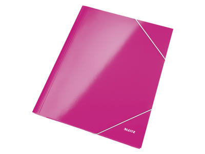 Elastikmappe A4 karton pink Leitz WOW