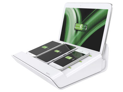 Oplader multi xl 4 usb porte hvid