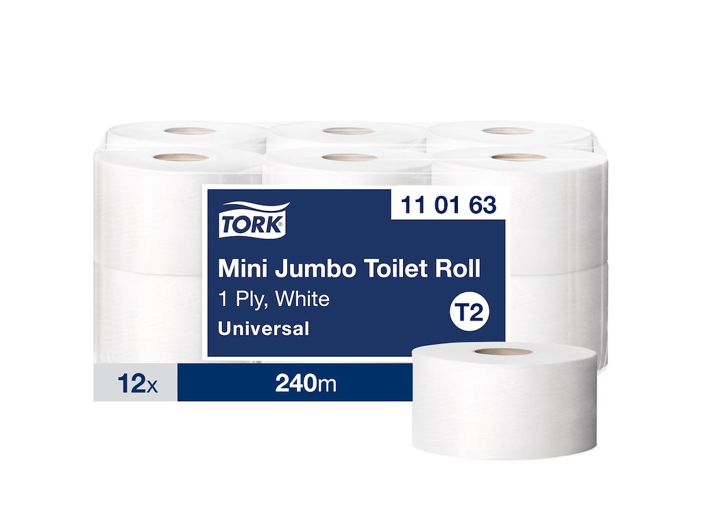 Toiletpapir Tork Jumbo Mini T2 110163 Advanced 1-lags 12 rl.
