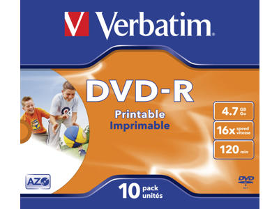 DVD-R 4,7 GB Verbatim 10 STK.