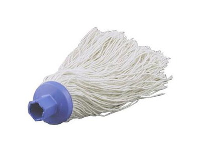 Moppegarn Mery 250gr. sekskantet gevind hvid bomuld