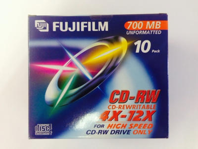 CD REWRITABLE 8OMIN/700MB PK10