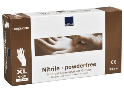 HANDSKER NITRIL HVID XL 100STK