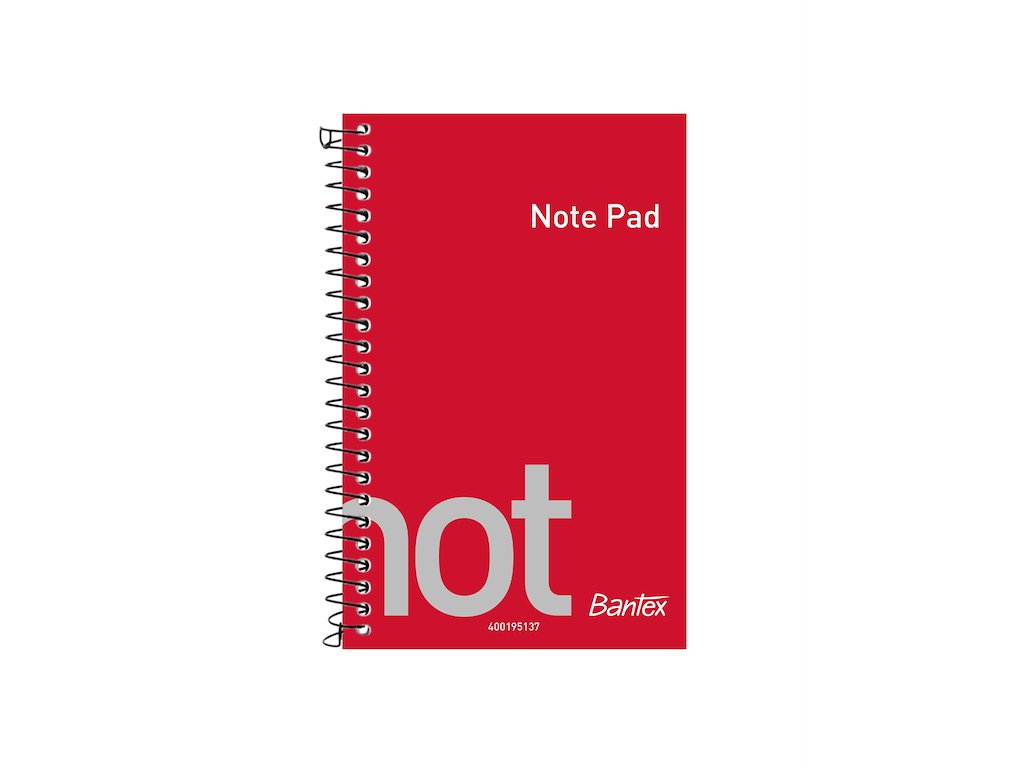 Notesblok Bantex 14x9cm linjeret