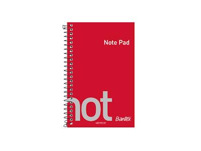 Notesblok Bantex 14x9cm linjeret