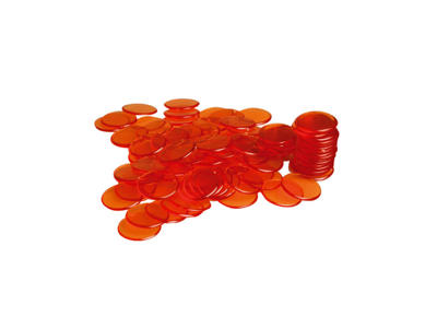 DÆKBRIKKER ORANGE 100 STK.
