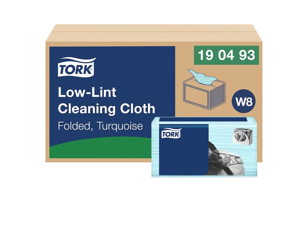 Aftørringsklud Tork W8 190493 Sensitiv turkis 8x75 stk.